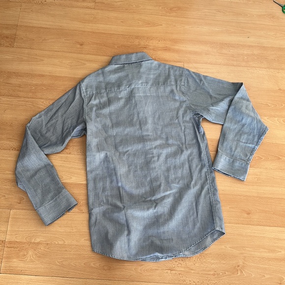 Blue circle print Calvin Klein youth 16 dress shirt - Picture 5 of 6